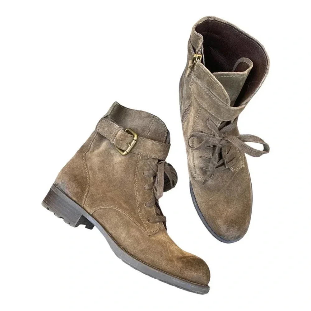 Franco Sarto buckle boot army green size 8.5